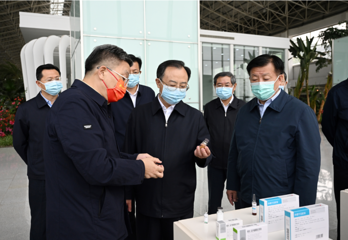 江苏省委书记吴政隆调研人生就是博药业：加快推动传统中医药和现代科学相结合，为抗击疫情提供有力兵器